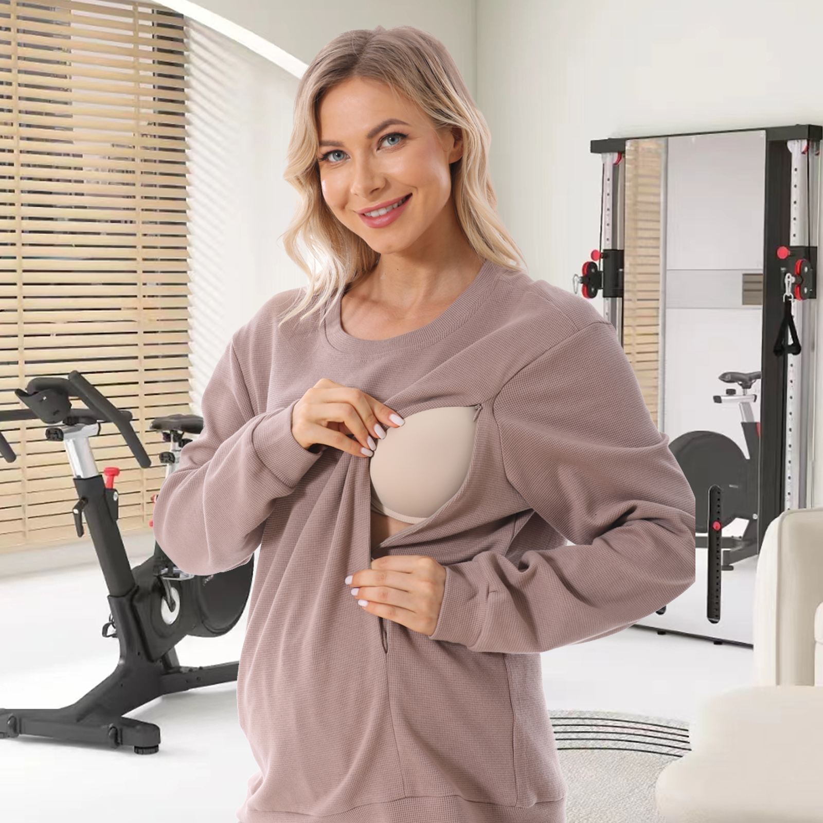 Plant Parent Hoodie - 2025 New Maternity Clothes Wear Waffle