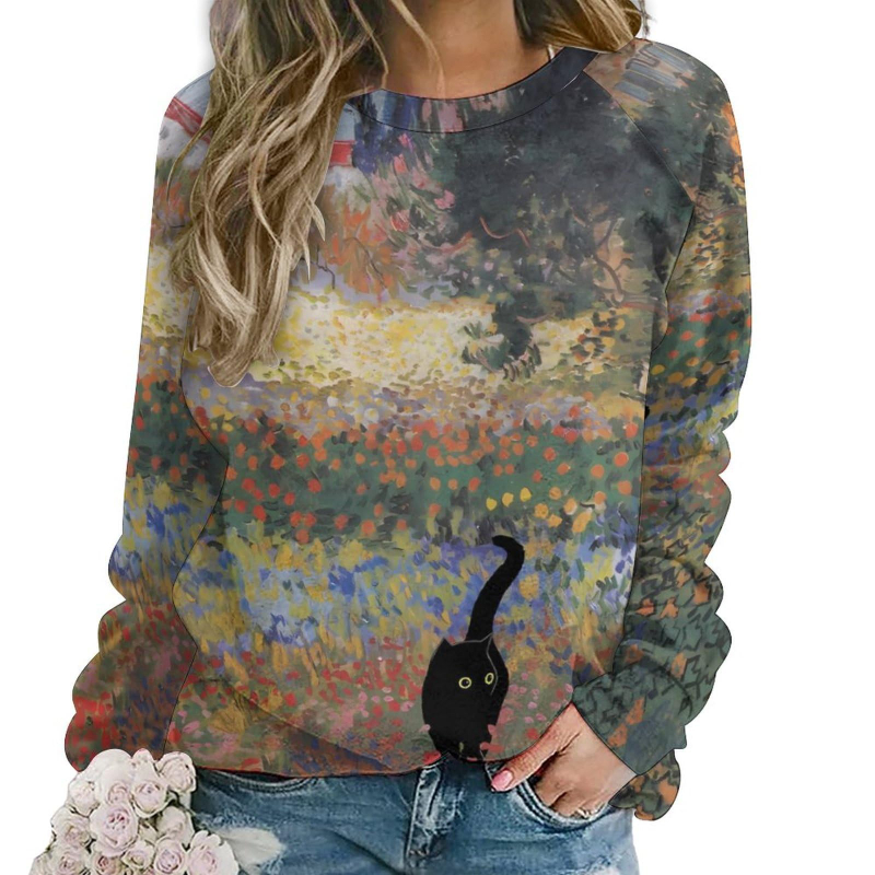 3D Print Cute Cat Floral Sweat – Plant Parent Hoodie Bewertung und Preis