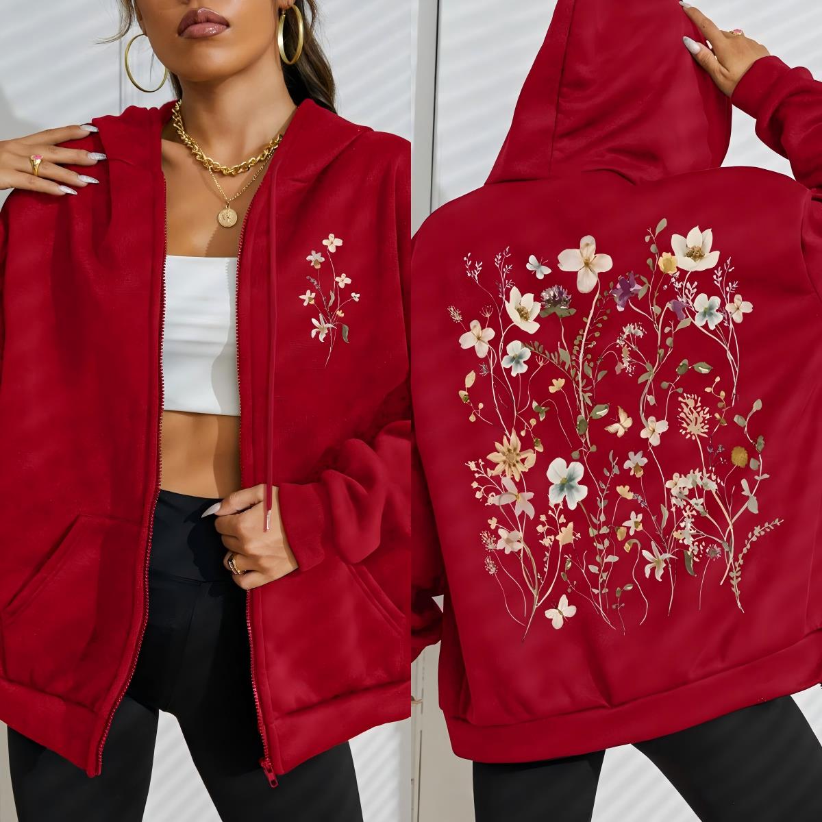 Beautiful Flower Clusters Prin – Plant Parent Hoodie Bewertung und Preis