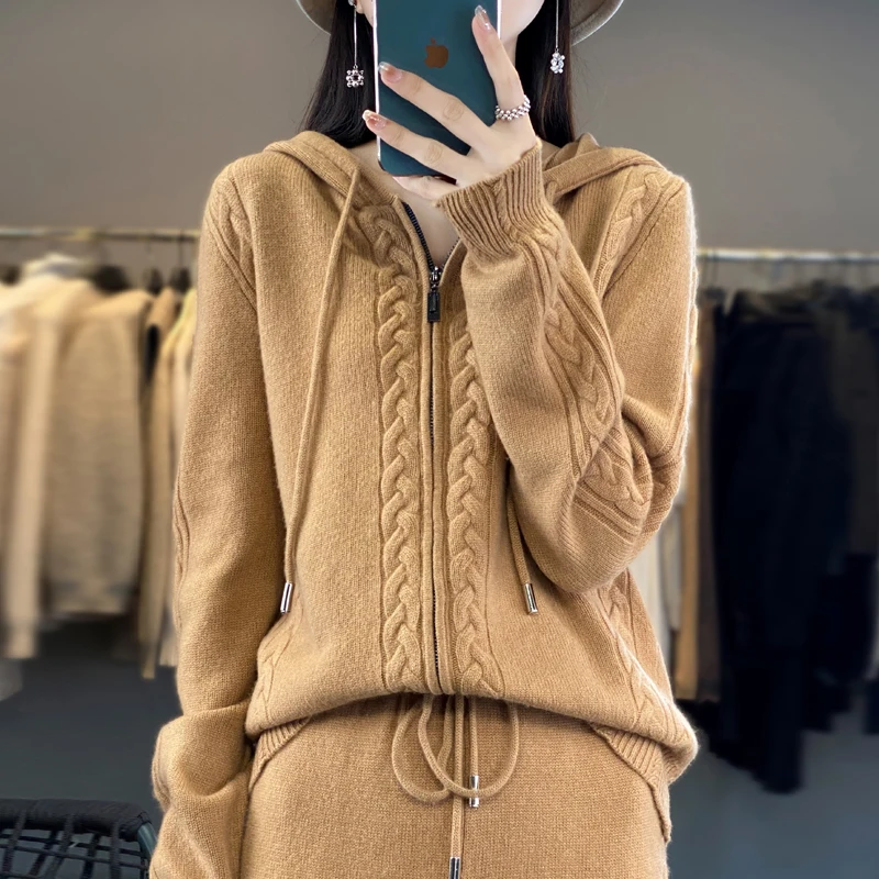 Women's Pure Cashmere Hooded C – Plant Parent Hoodie Bewertung und Preis