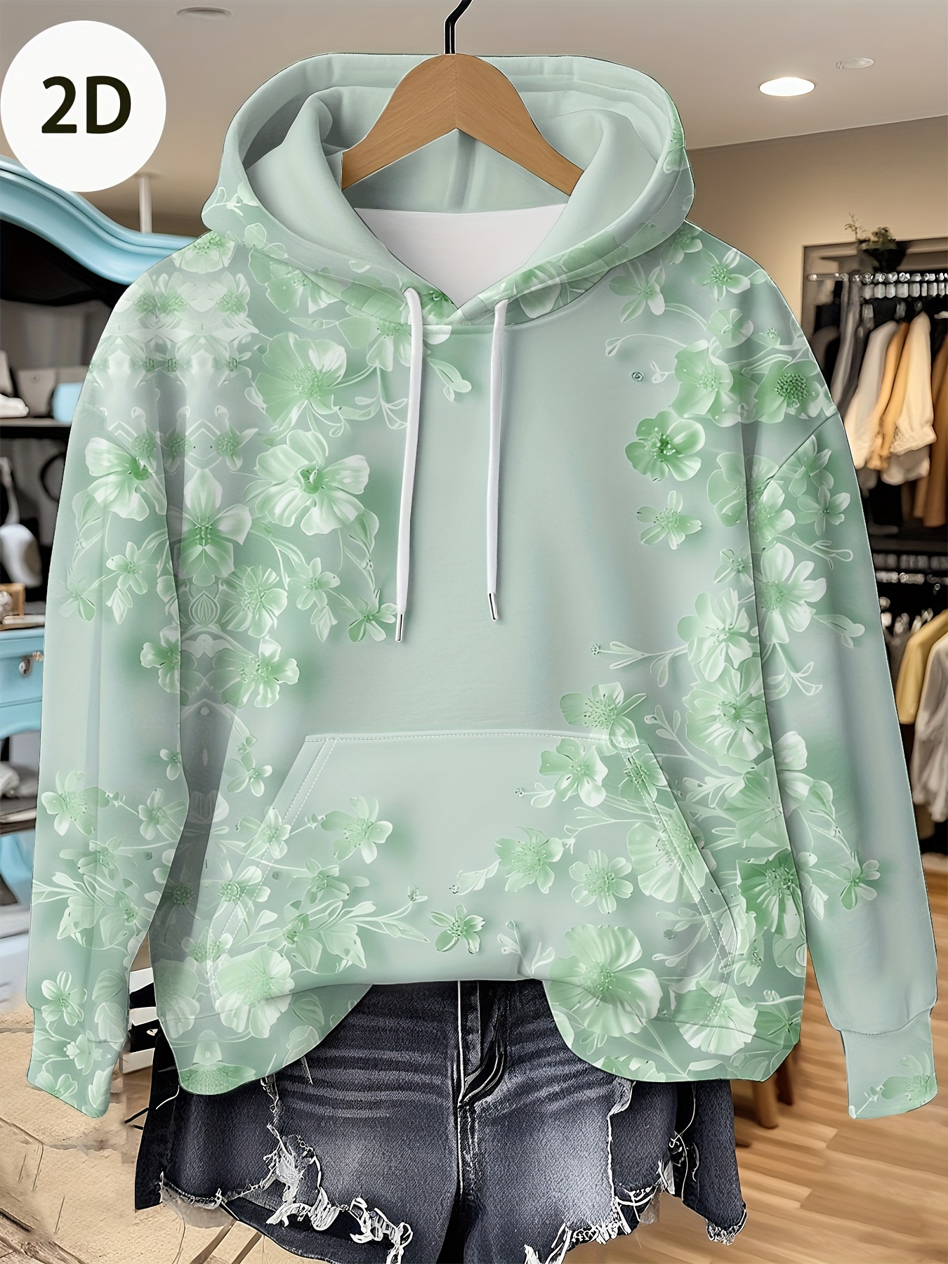 Casual French Flower Hoodie To – Plant Parent Hoodie Bewertung und Preis